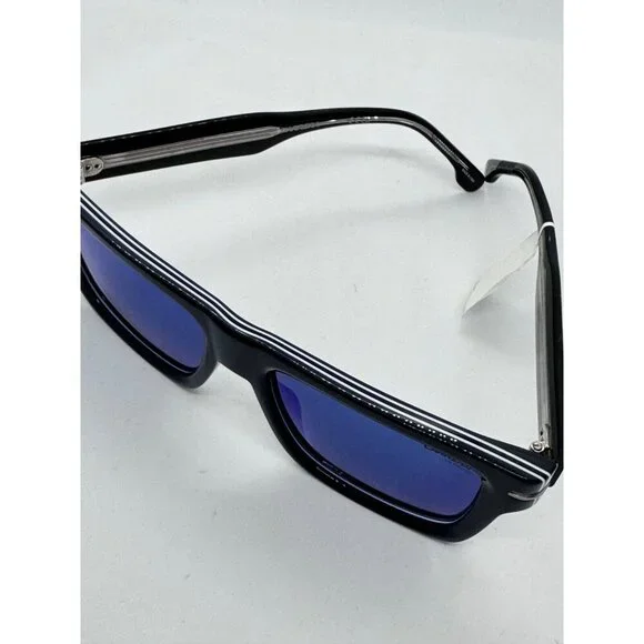 CARRERA men's square sunglasses- Black/Blue54mm Model 305/S Y00
